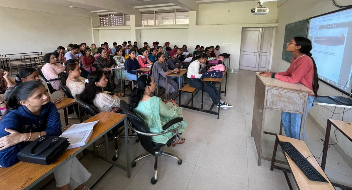 Conducting seminars at government colleges